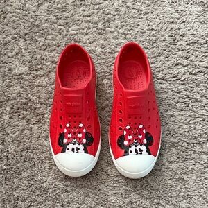 Native Kids Red Minnie Mouse Slip-On Water Shoes